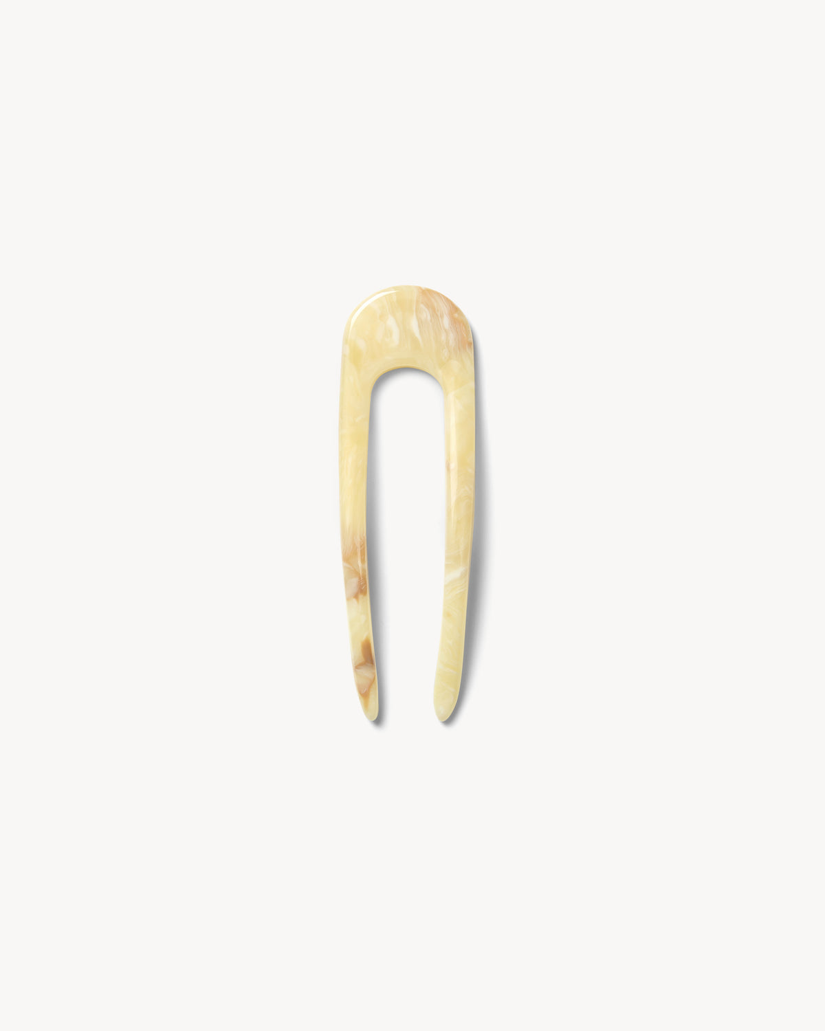Mini French Hair Pin in Crème