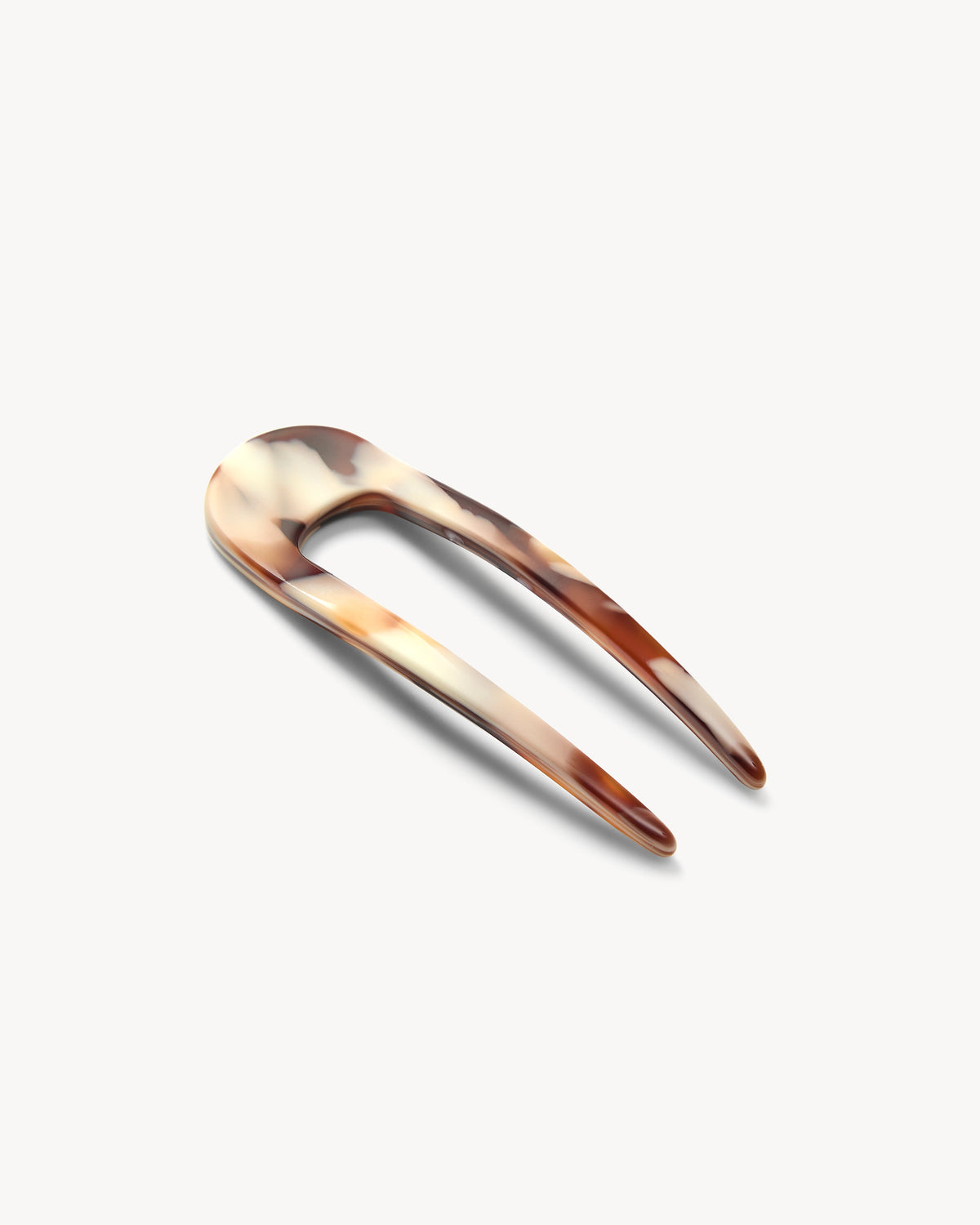 Mini French Hair Pin in Mocha