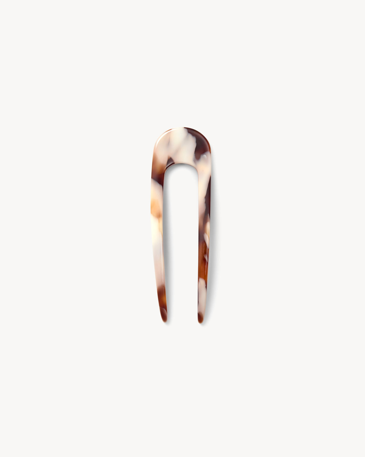 Mini French Hair Pin in Mocha