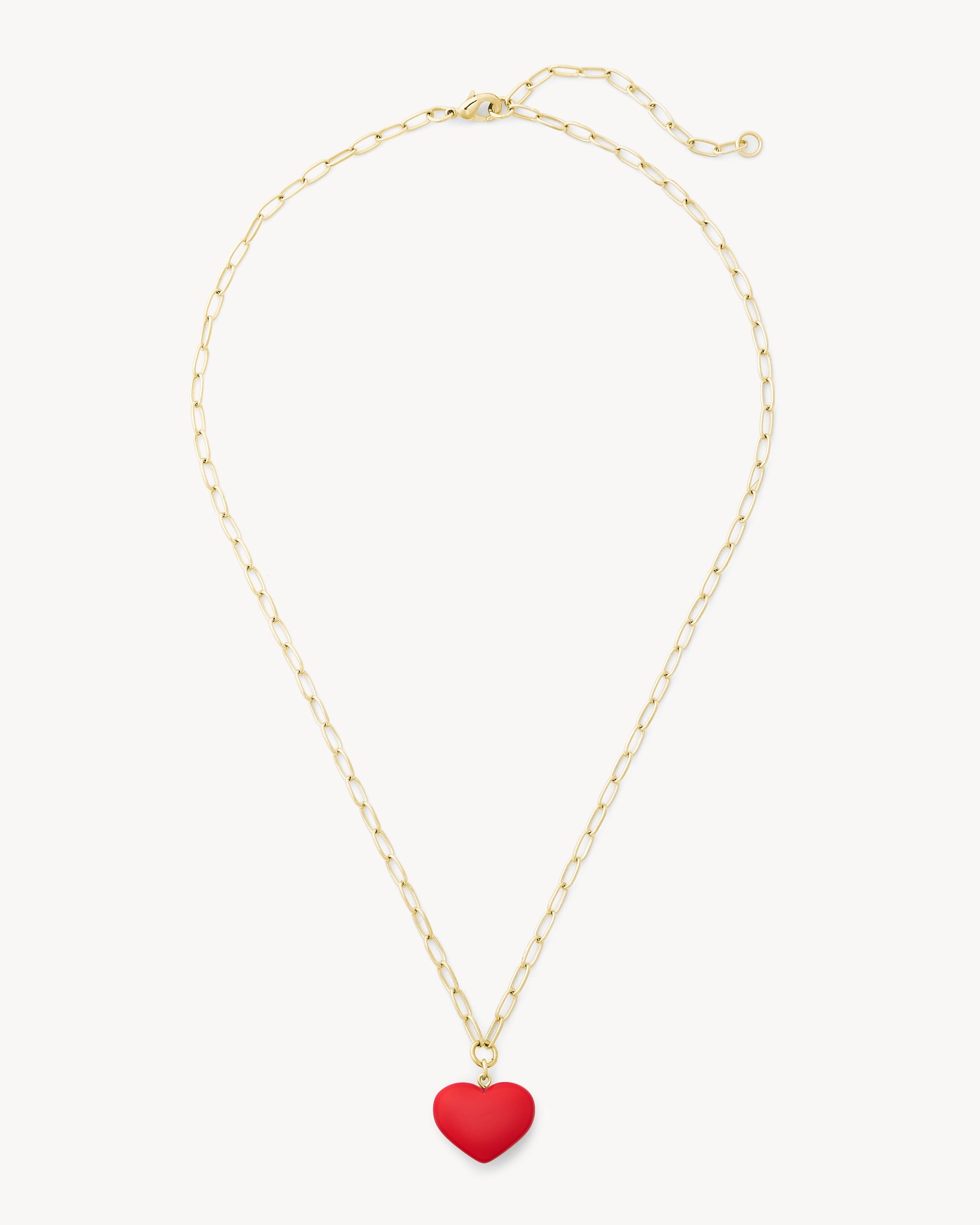 Mini Heart Pendant Necklace in Ruby – MACHETE