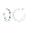 Mini Hoops in Clear Blue