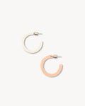 Mini Hoops in Blush Chantilly