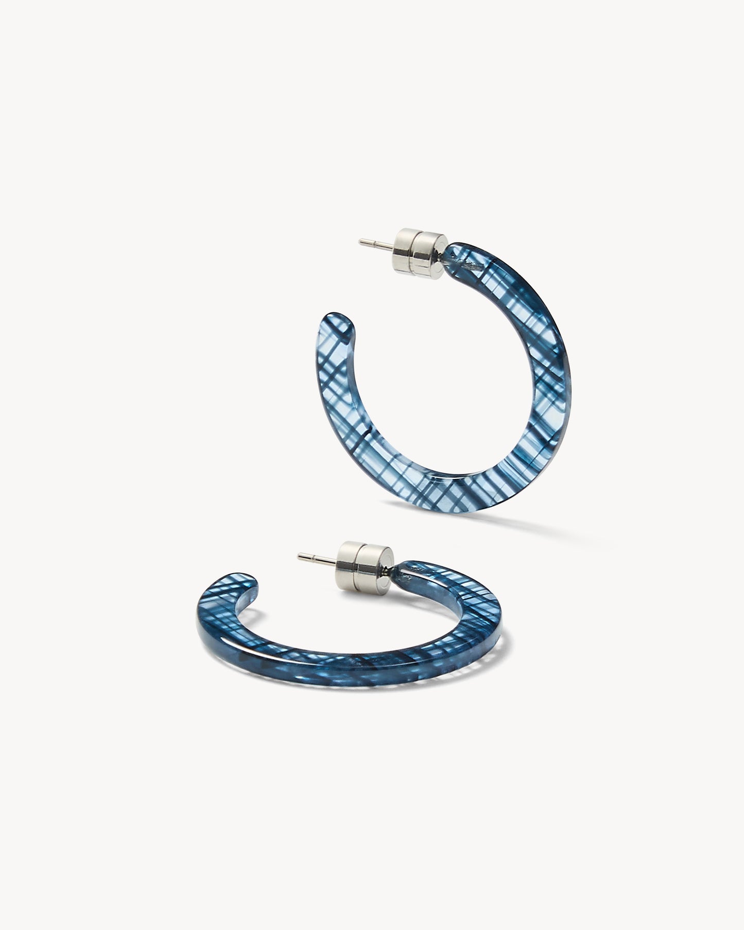 Mini Hoops in Chambray