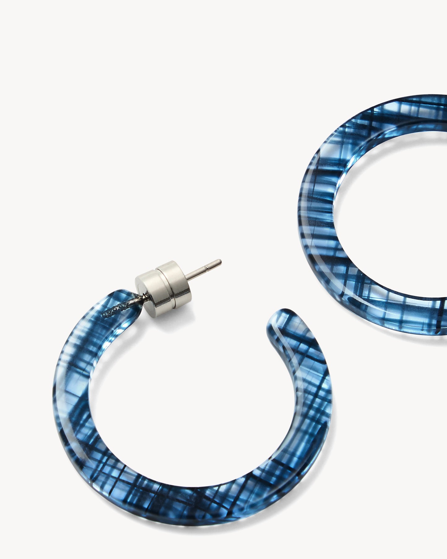 Mini Hoops in Chambray