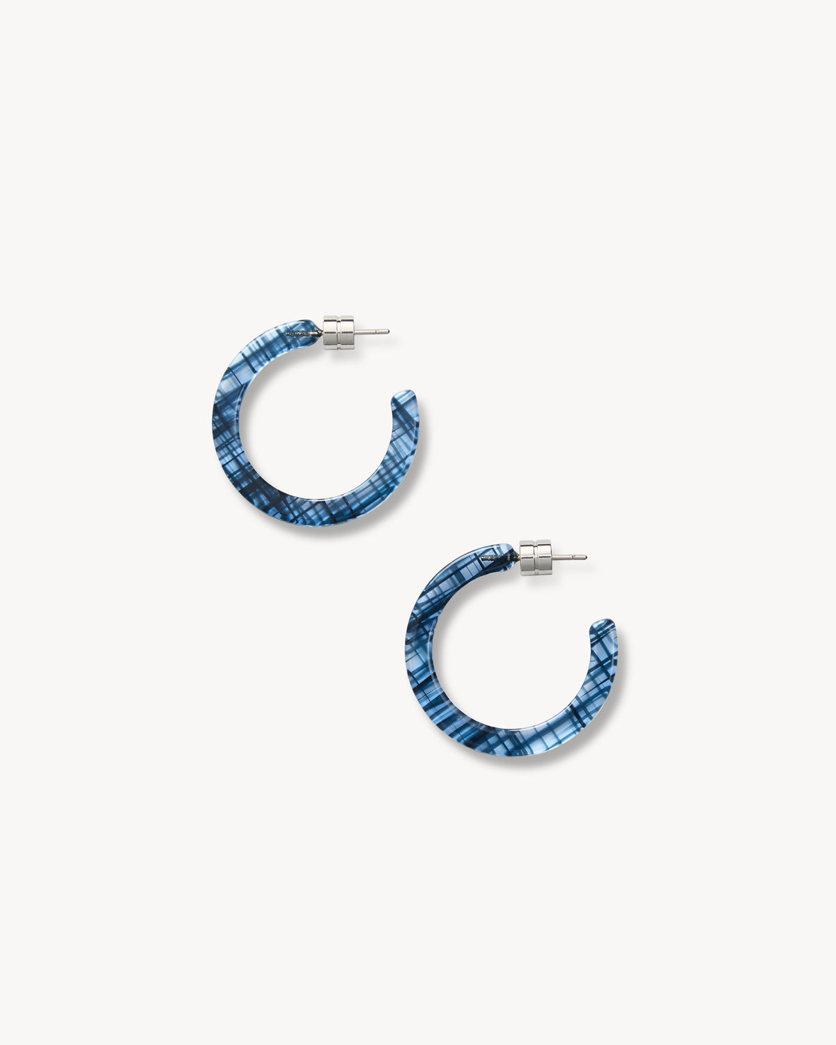 Mini Hoops in Chambray