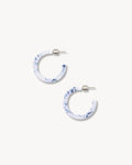 Mini Hoops in Lilac Bleu