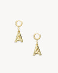 Monogram Huggies in Gold