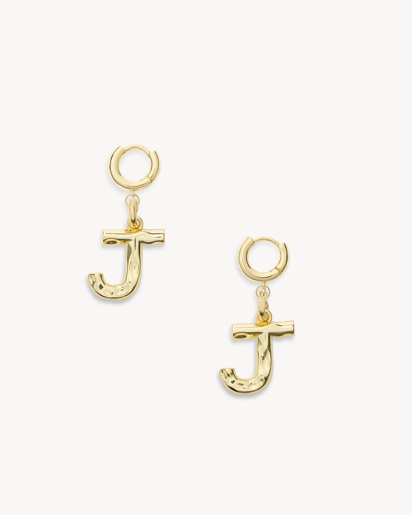 Monogram Huggies in Gold