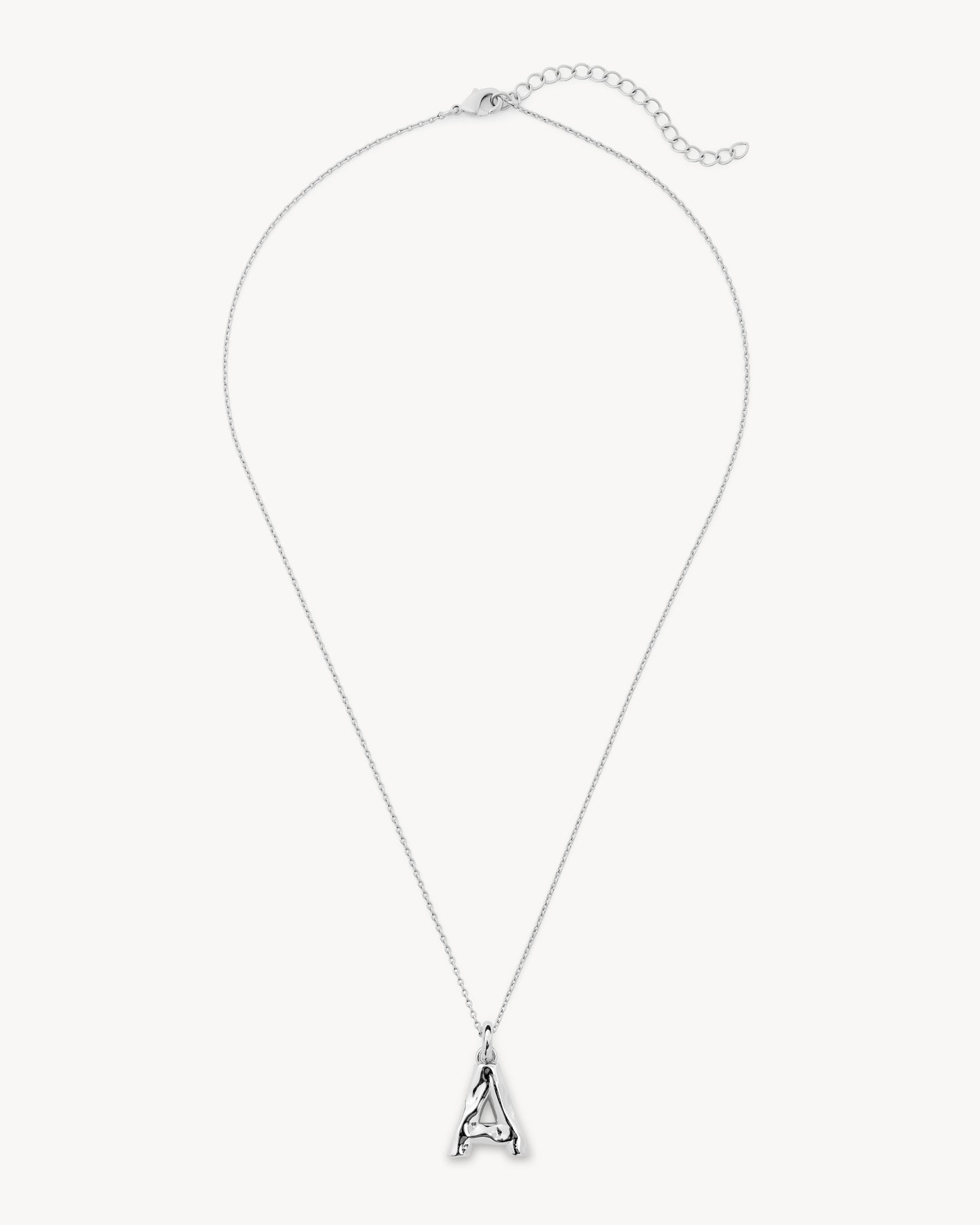 Monogram Necklace in Silver