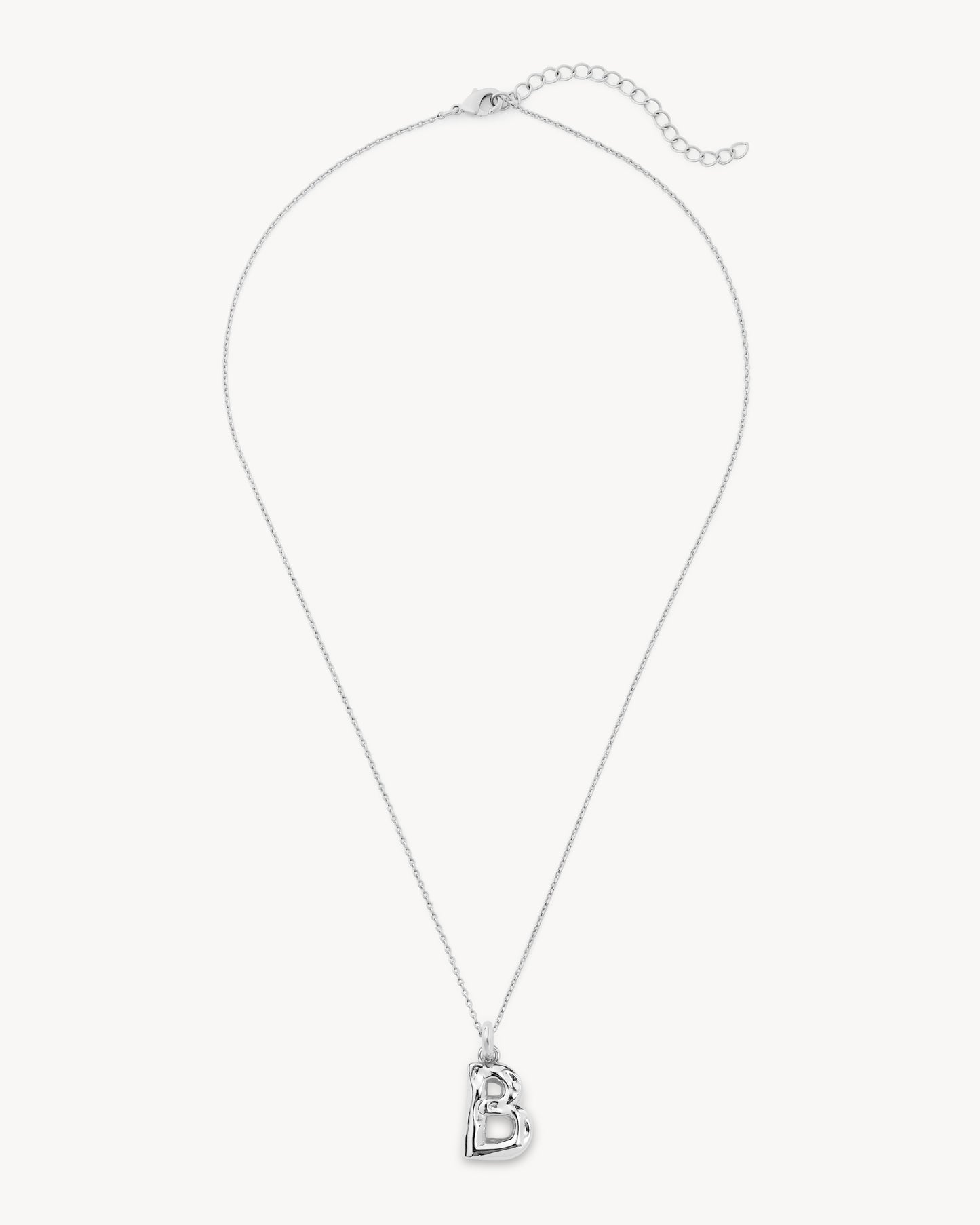 Monogram Necklace in Silver