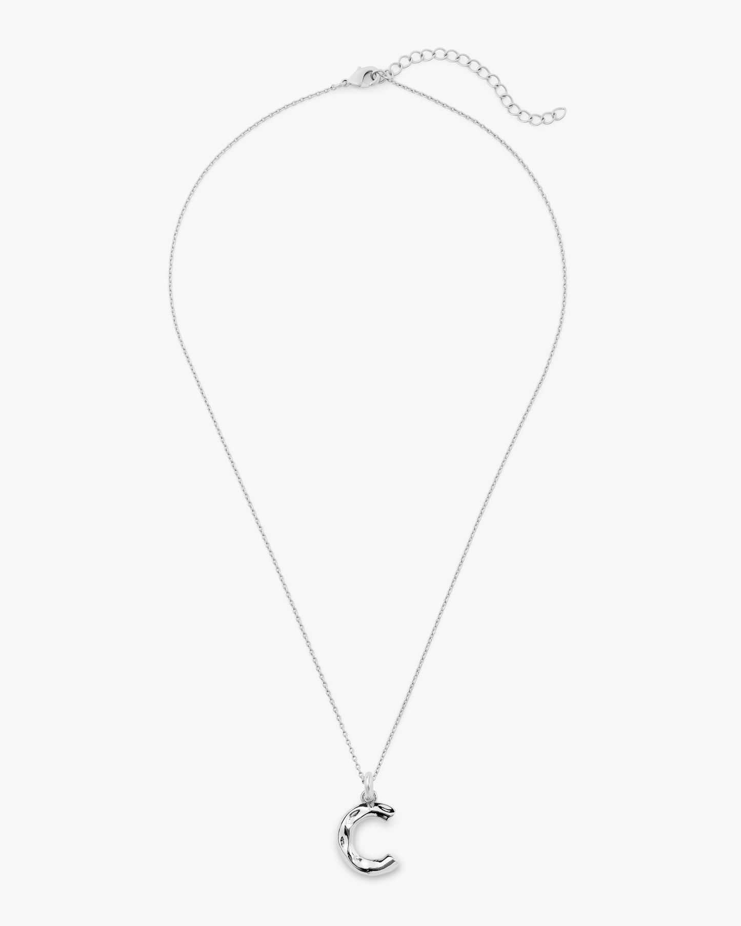 Monogram Necklace in Silver