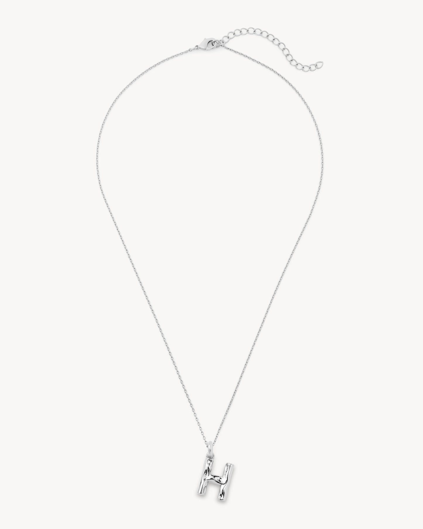 Monogram Necklace in Silver