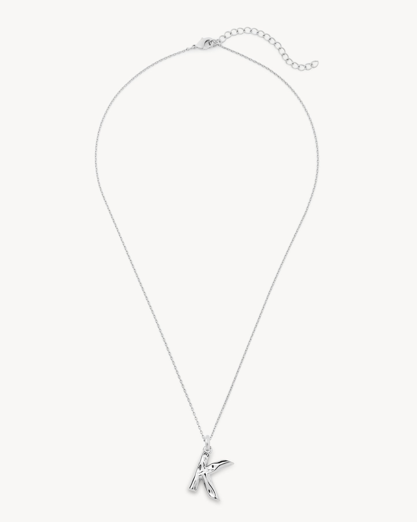 Monogram Necklace in Silver