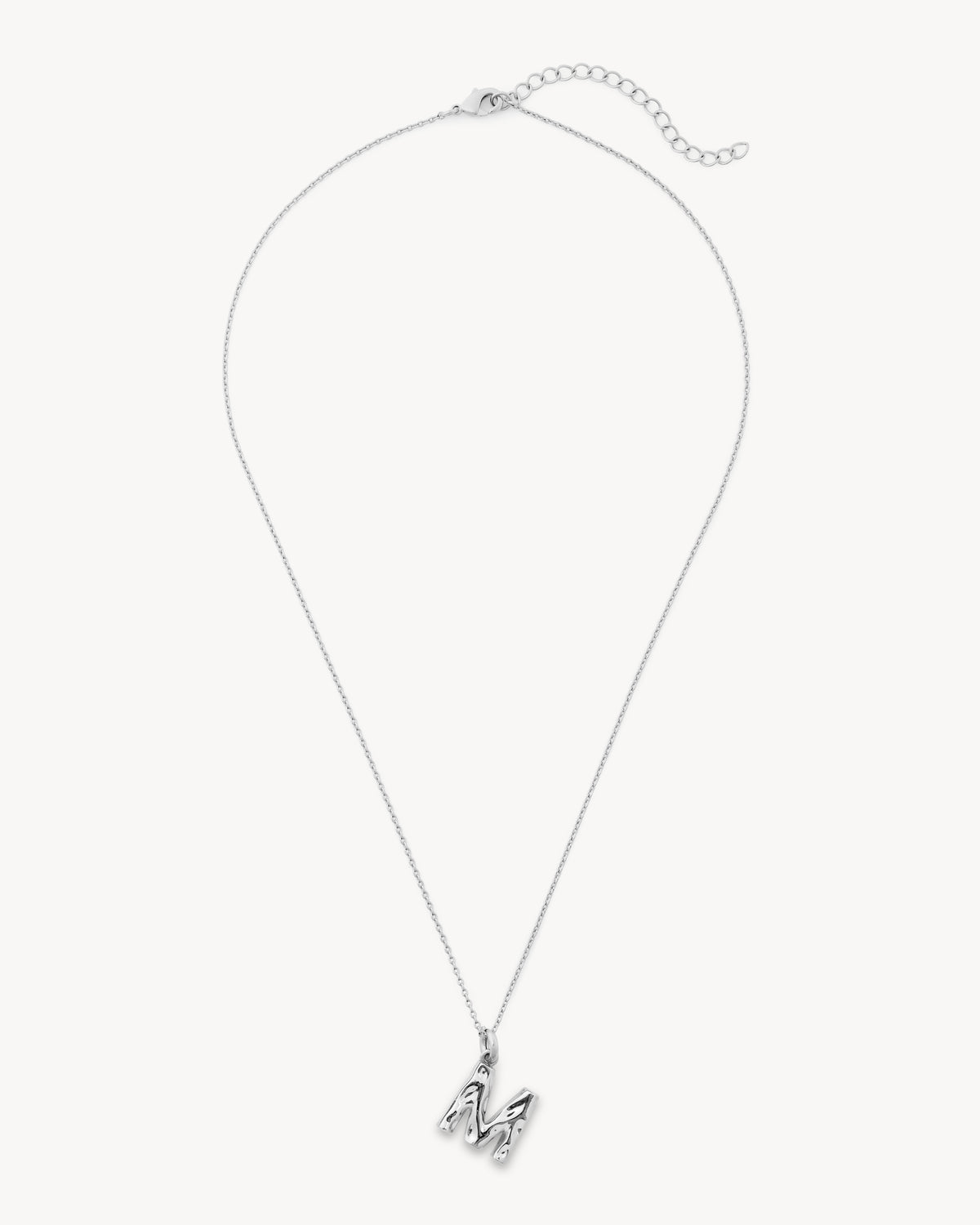 Monogram Necklace in Silver