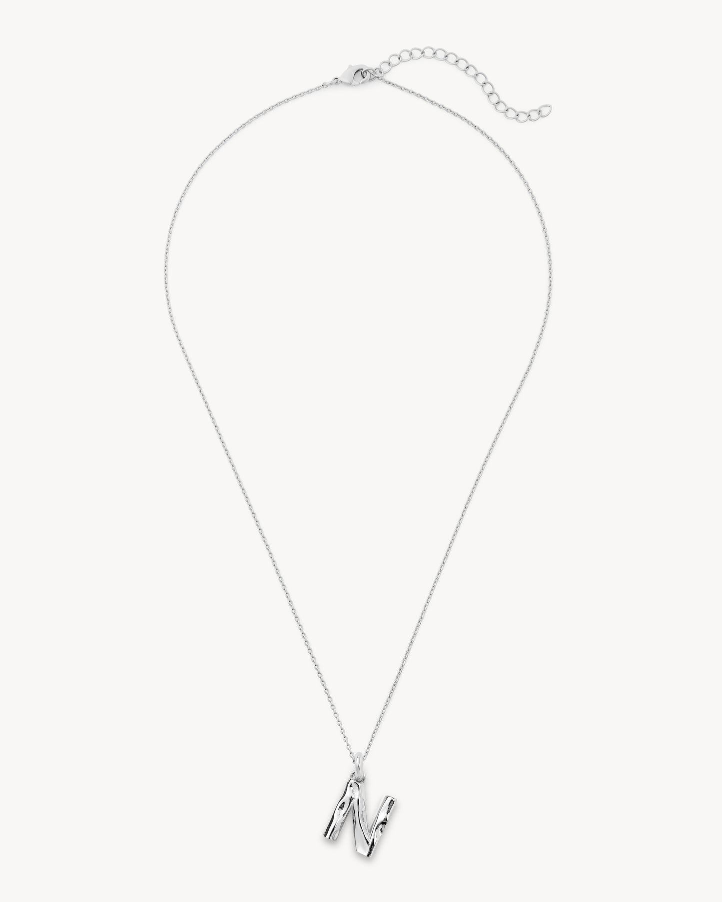 Monogram Necklace in Silver