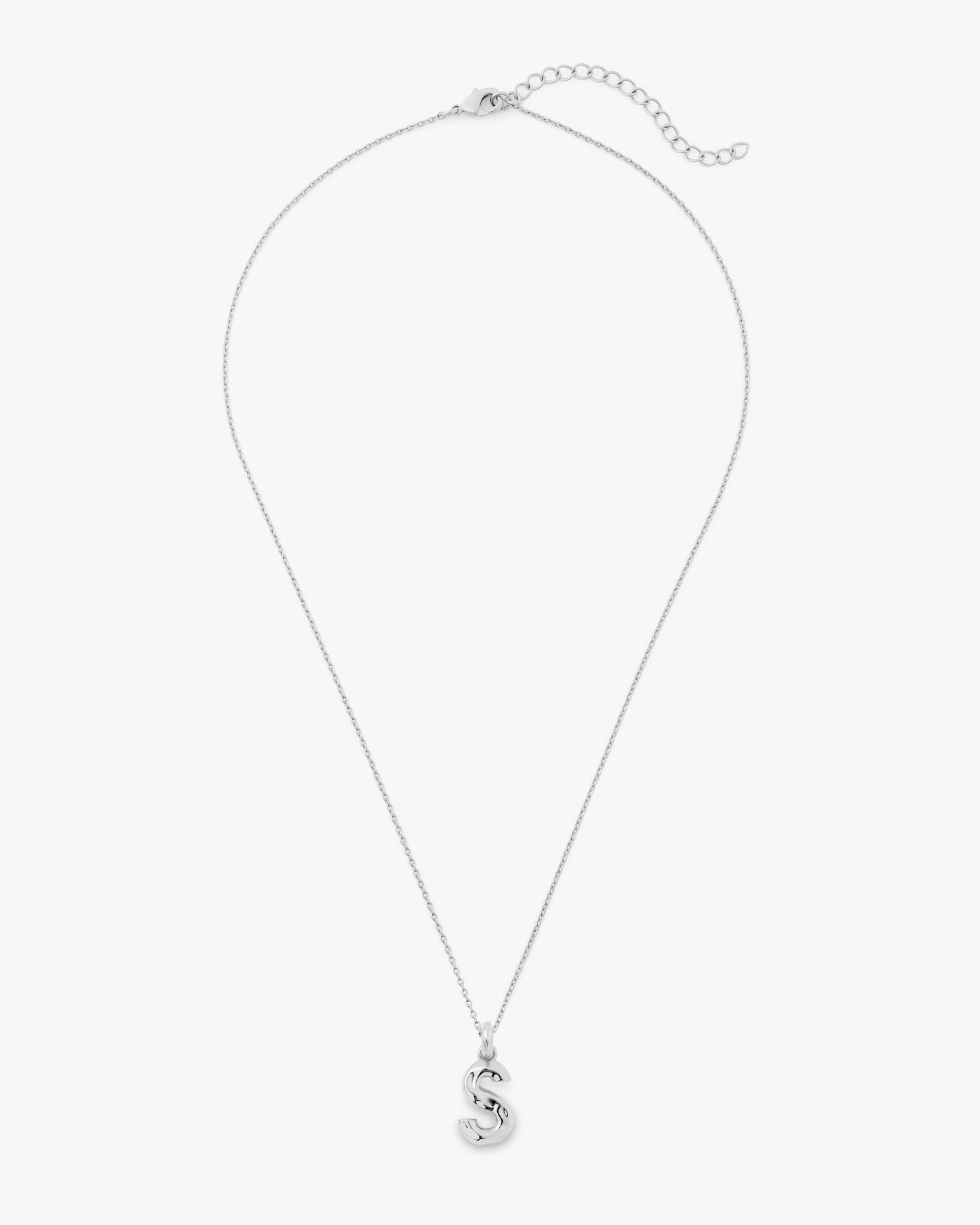 Monogram Necklace in Silver