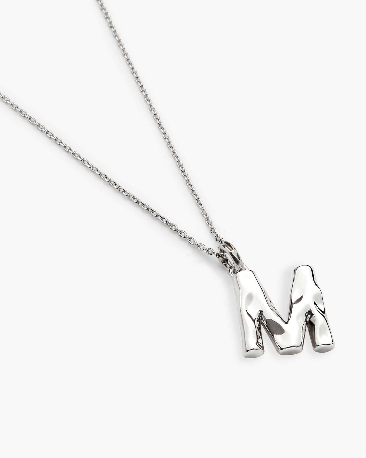 Monogram Necklace in Silver