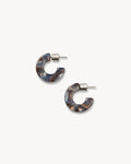 Muse Hoops in Blue Horn