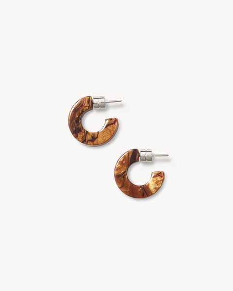 アクセサリー kensscratch chunky-hoop-18mm-pierce P030 Muse Hoops in Bronze – MACHETE