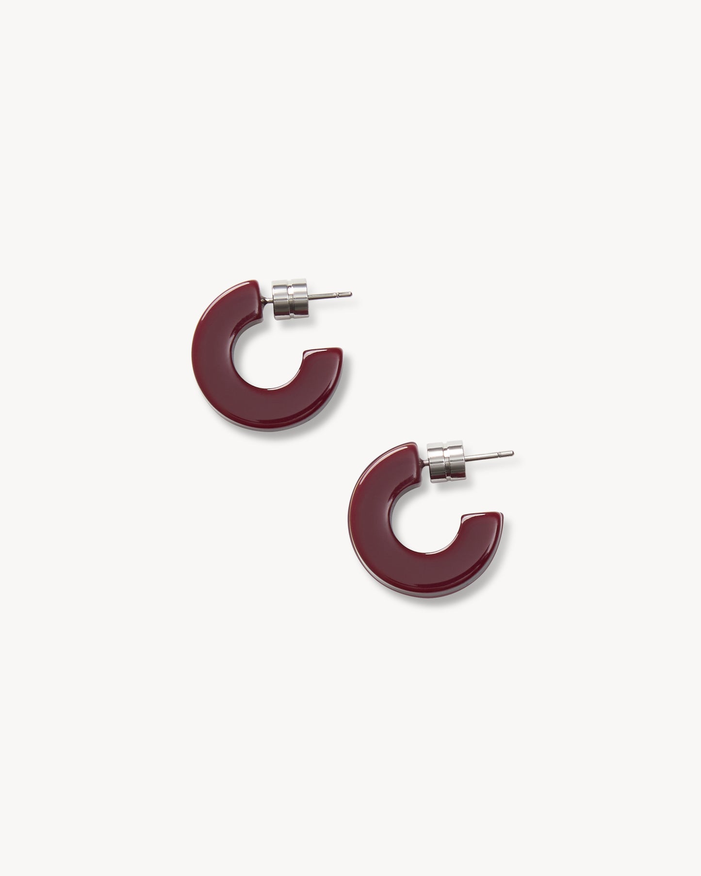 Muse Hoops in Oxblood