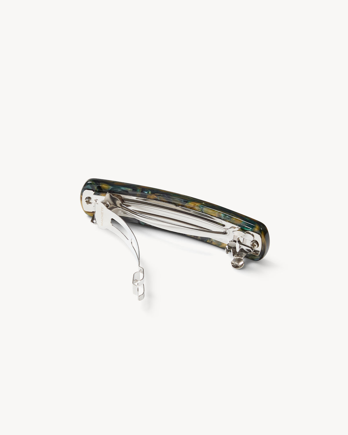 No. 3 Heirloom Barrette in Green Tortoise