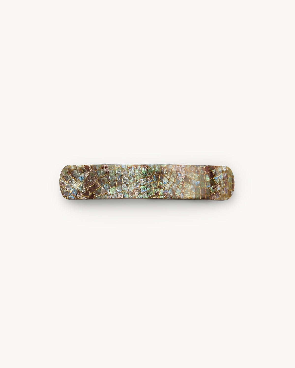 No. 3 Heirloom Barrette in Gem Checker