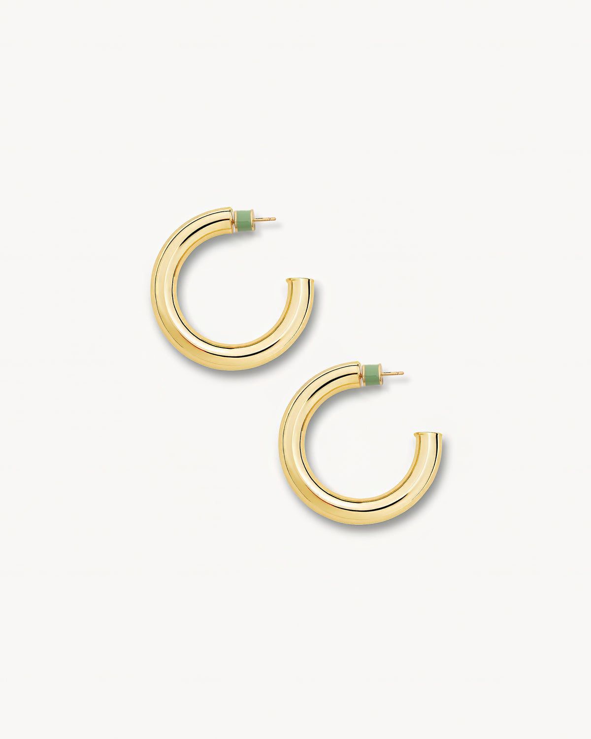 1" Perfect Hoops in Gold