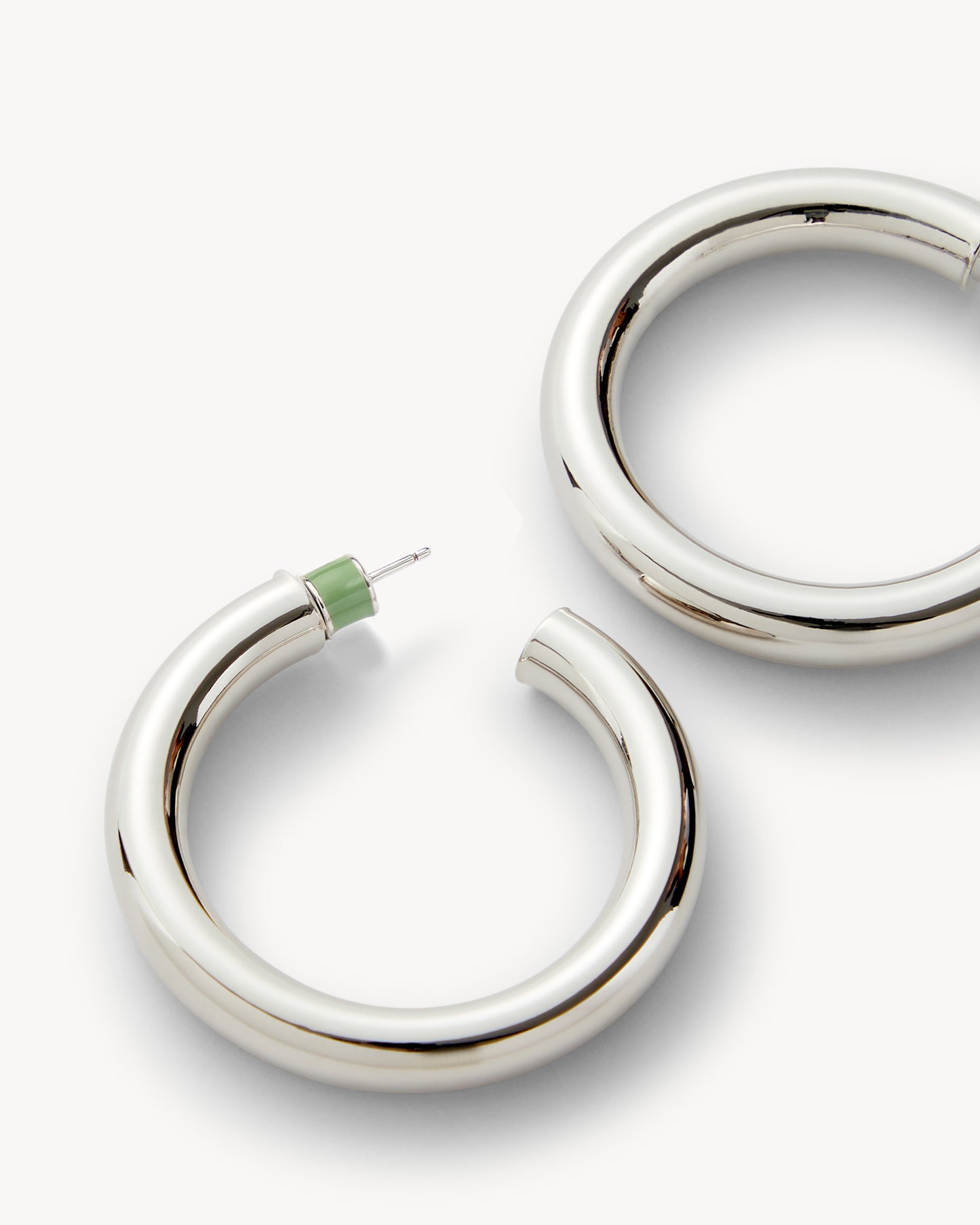 1.5" Perfect Hoops in Silver