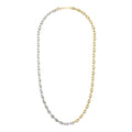 Petite Coffee Bead Necklace in Gold and Silver