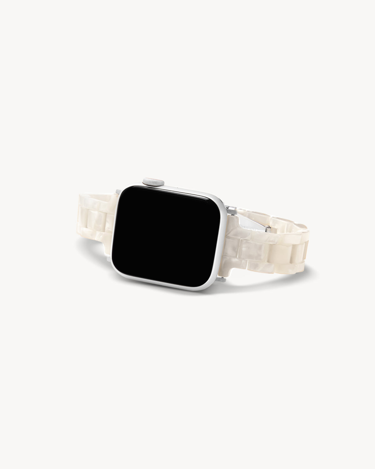 Skinny Apple Watch Band in White Shell