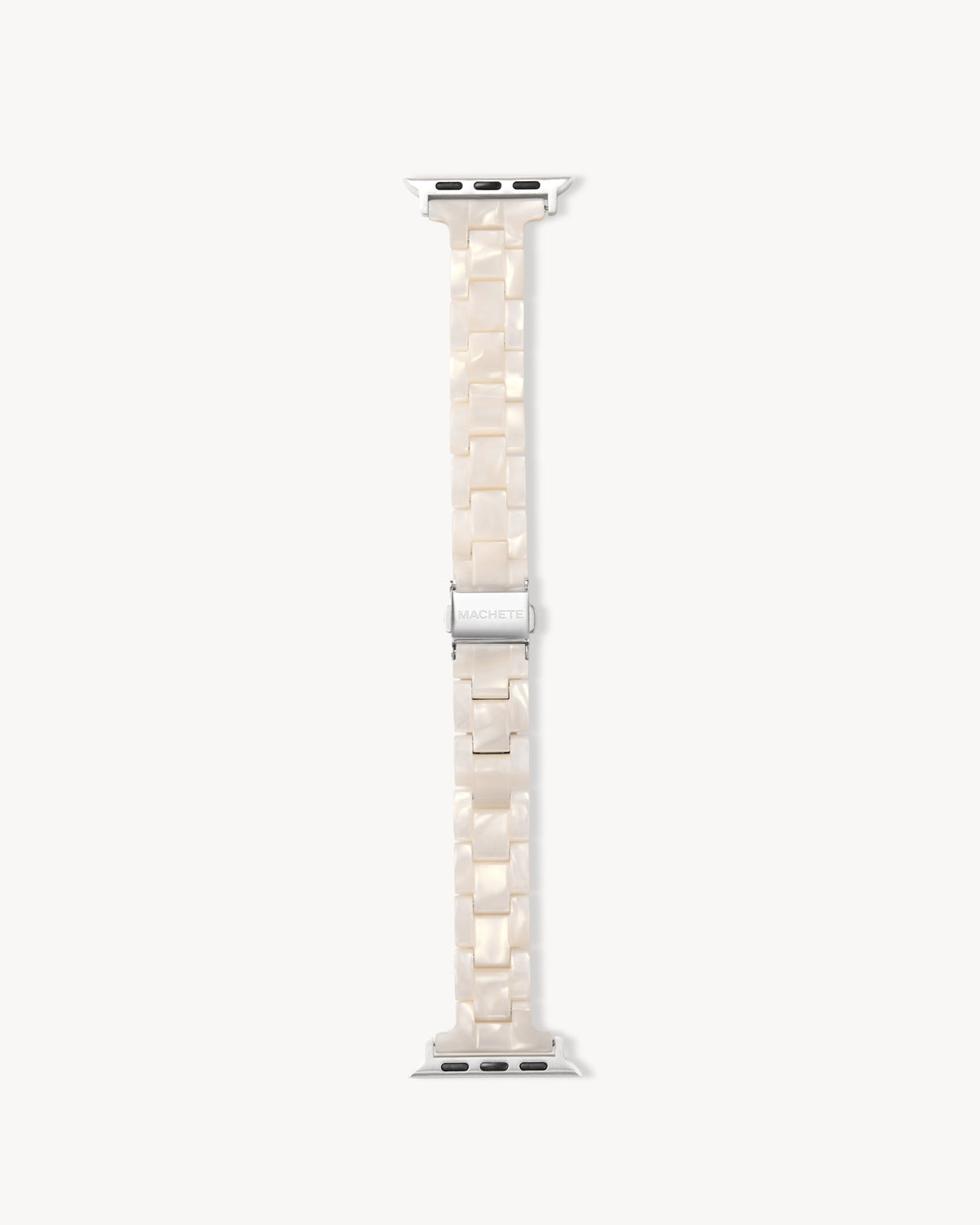 Skinny Apple Watch Band in White Shell