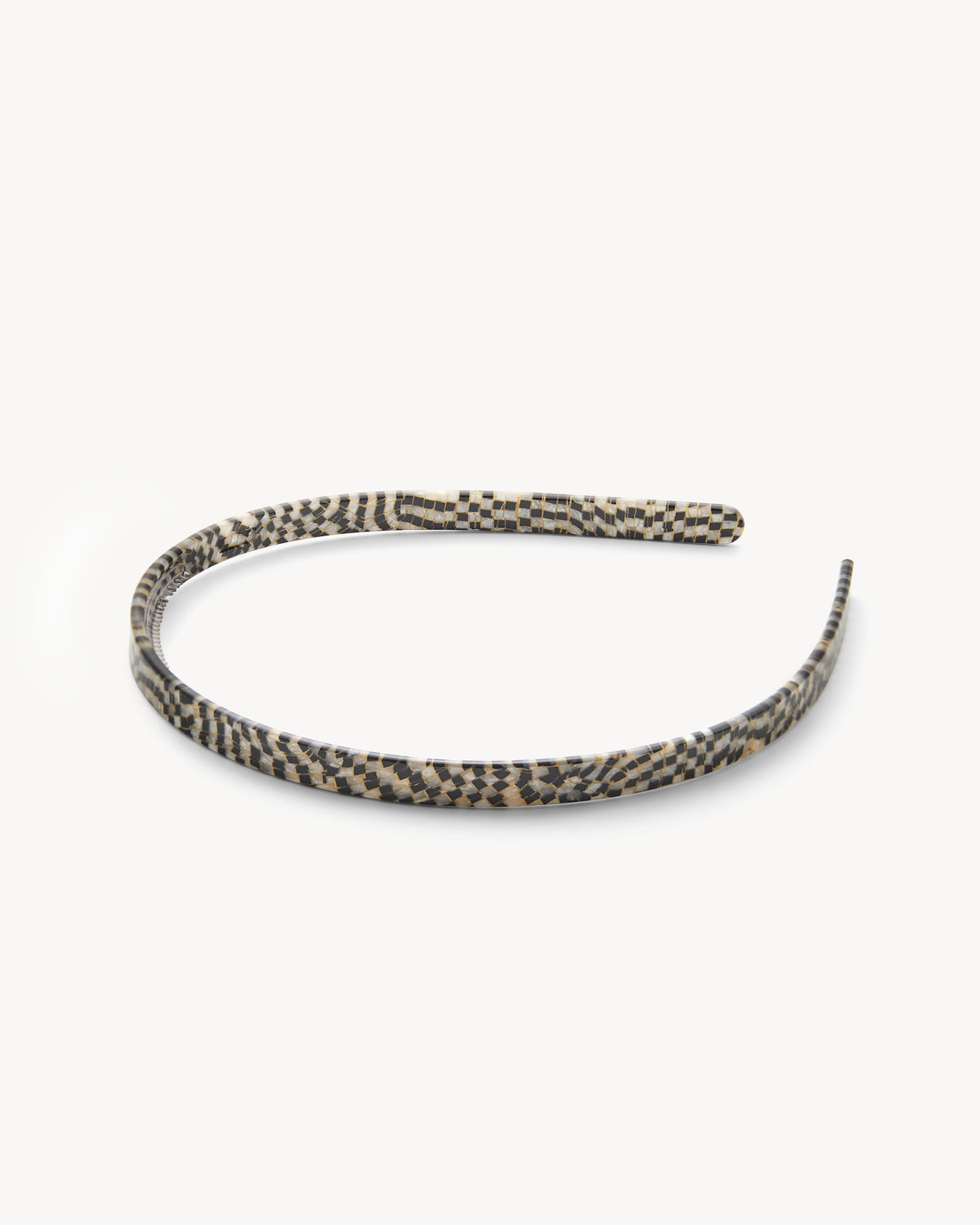 Ultralight Thin Headband in Perle Noir