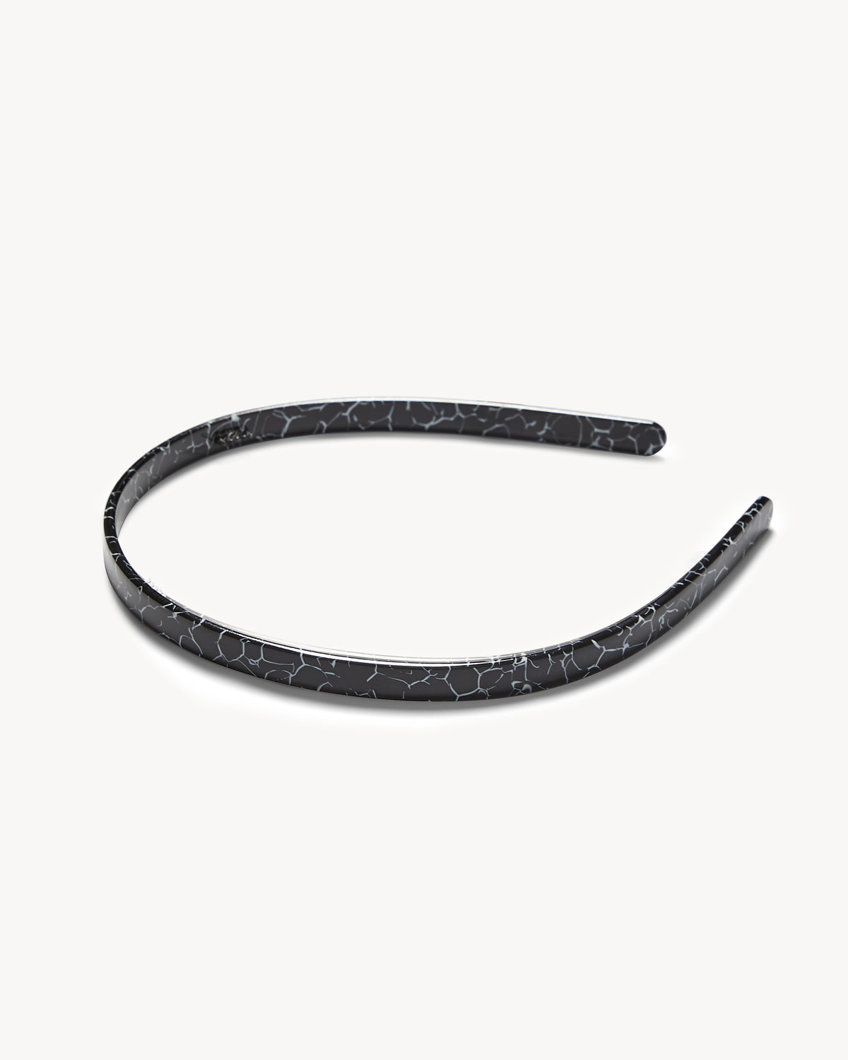 Ultralight Thin Headband in Black Marble