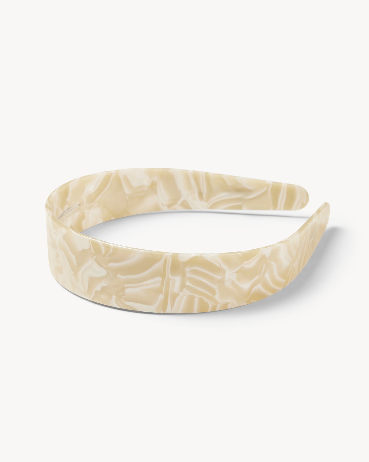 Wide Headband in Ivory