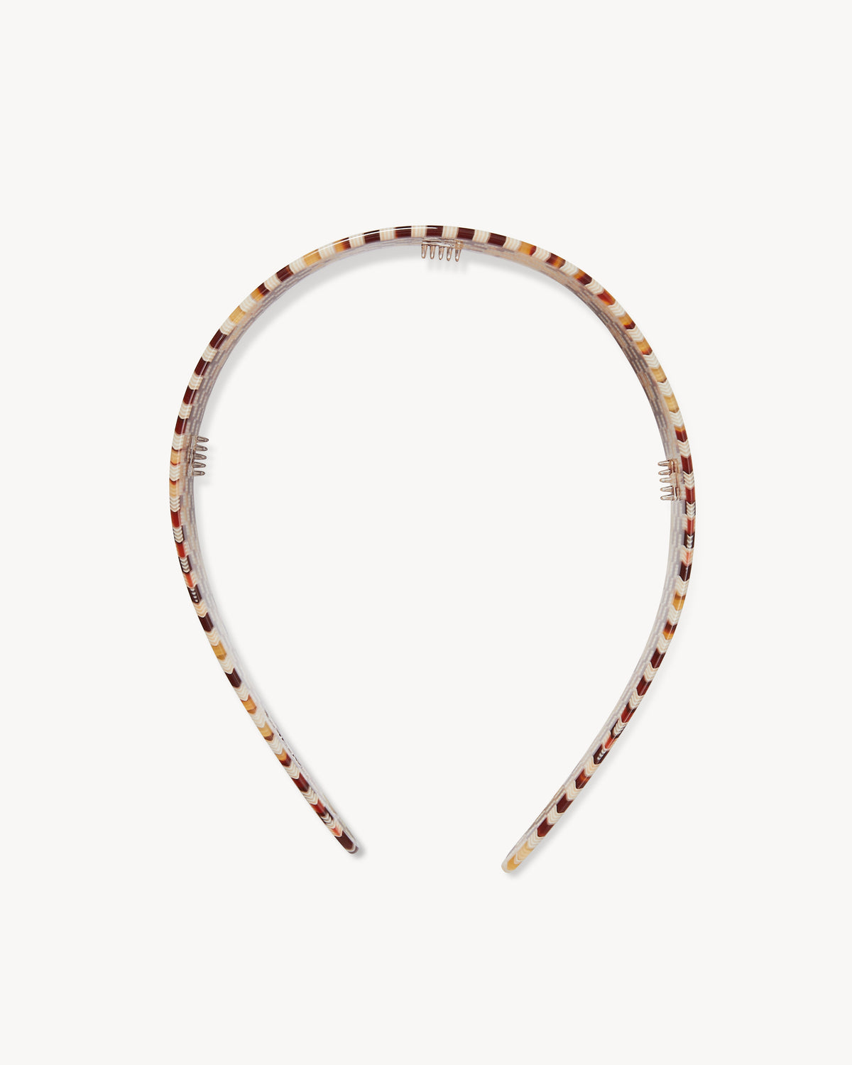 Wide Headband in Tortoise Checker