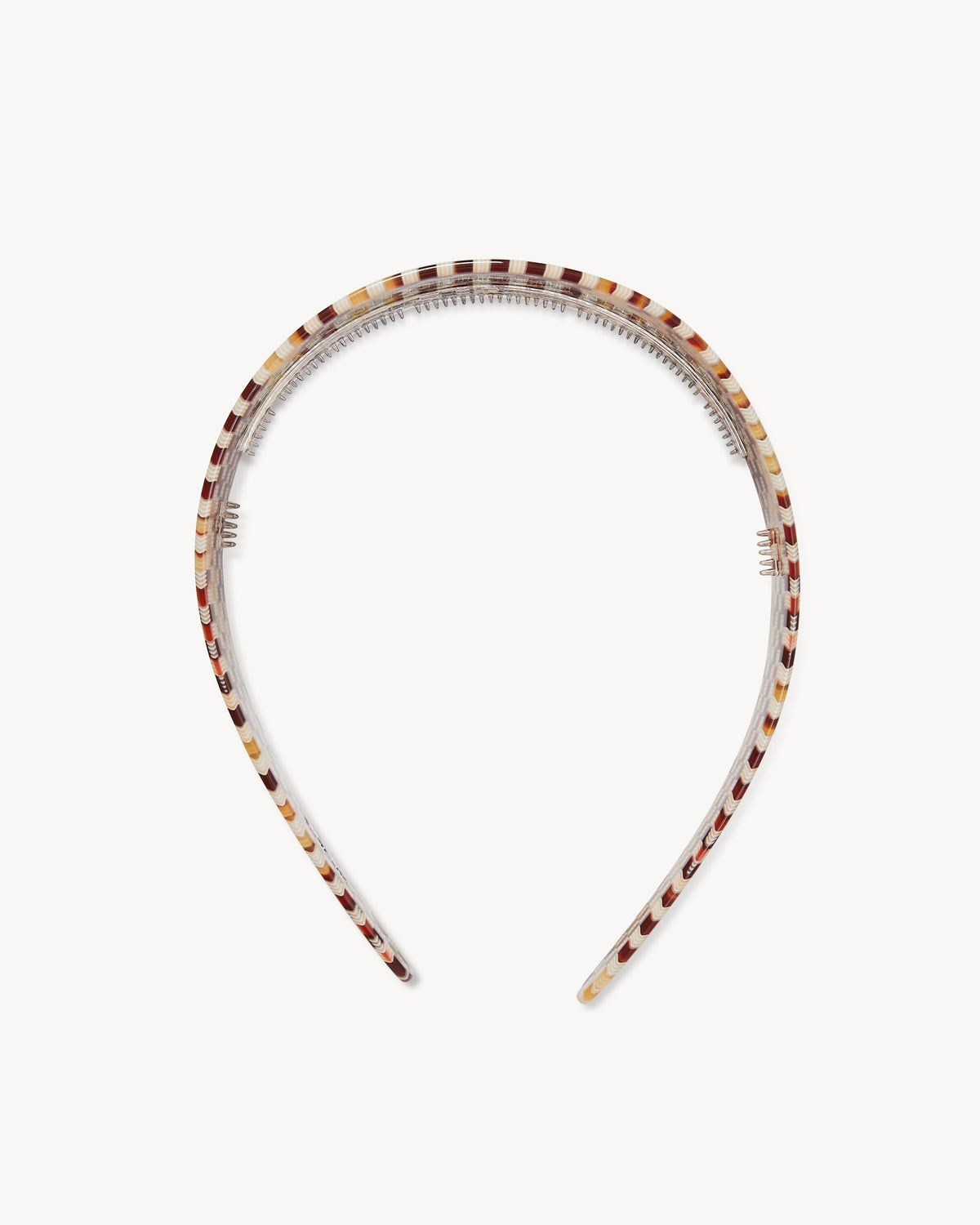 Wide Headband in Tortoise Checker