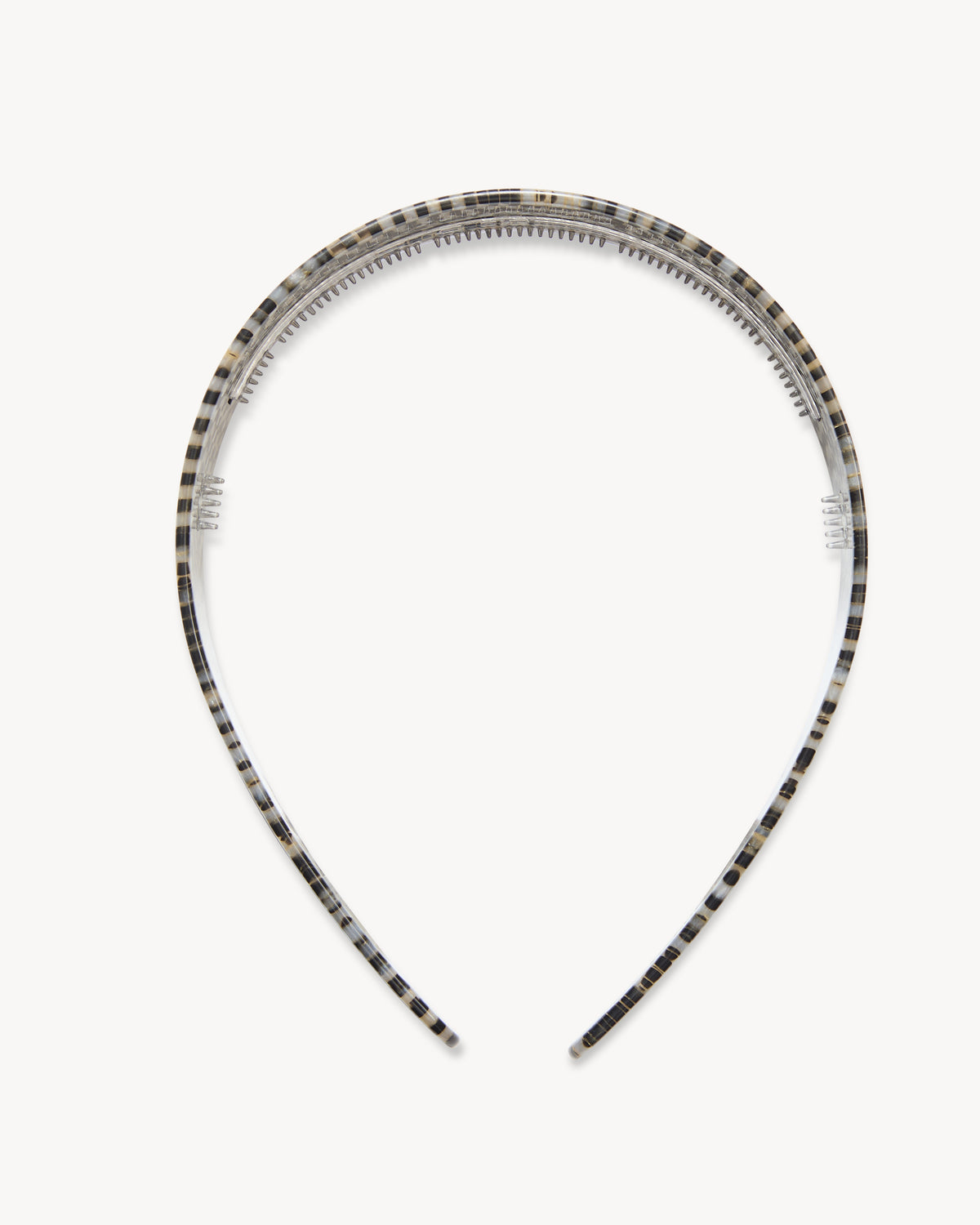 Wide Headband in Perle Noir