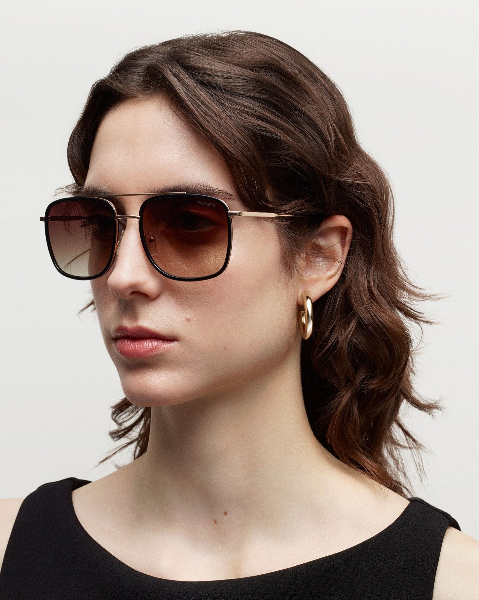 Amelia Sunglasses in Black - MACHETE