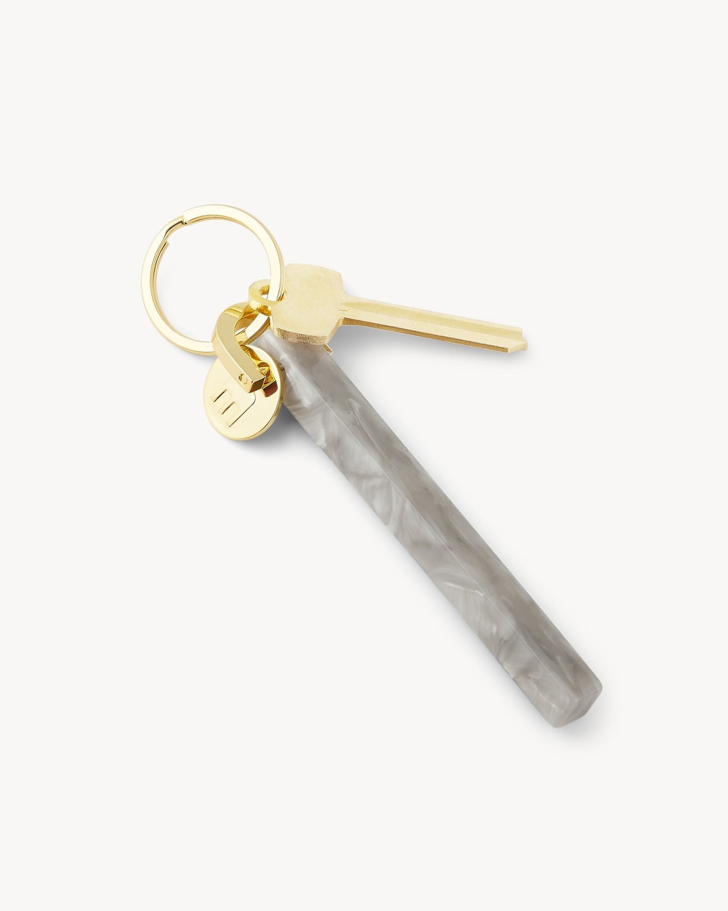 Bar Keychain in Grey Shell - Gold - MACHETE