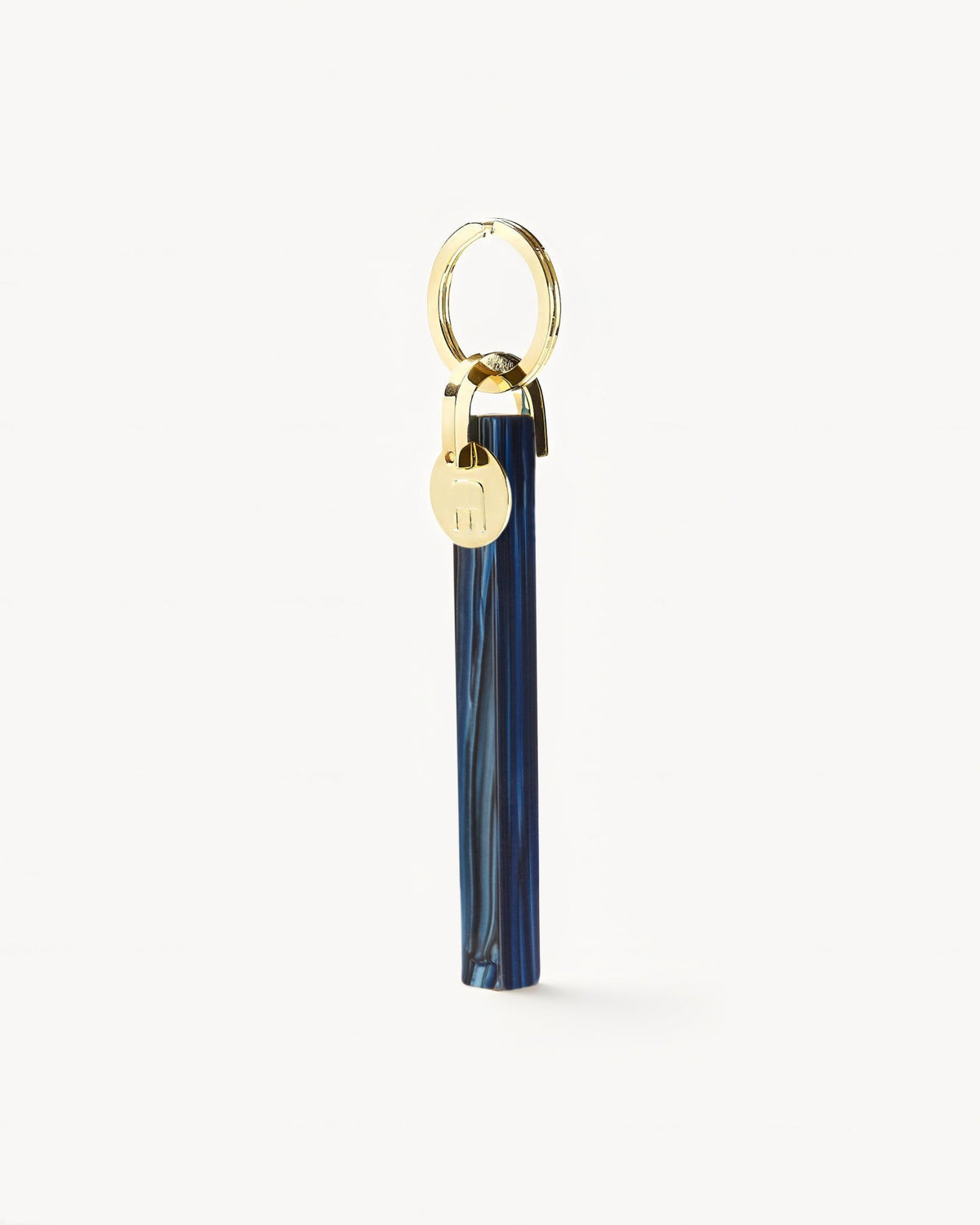 Bar Keychain in Indigo - Gold - MACHETE