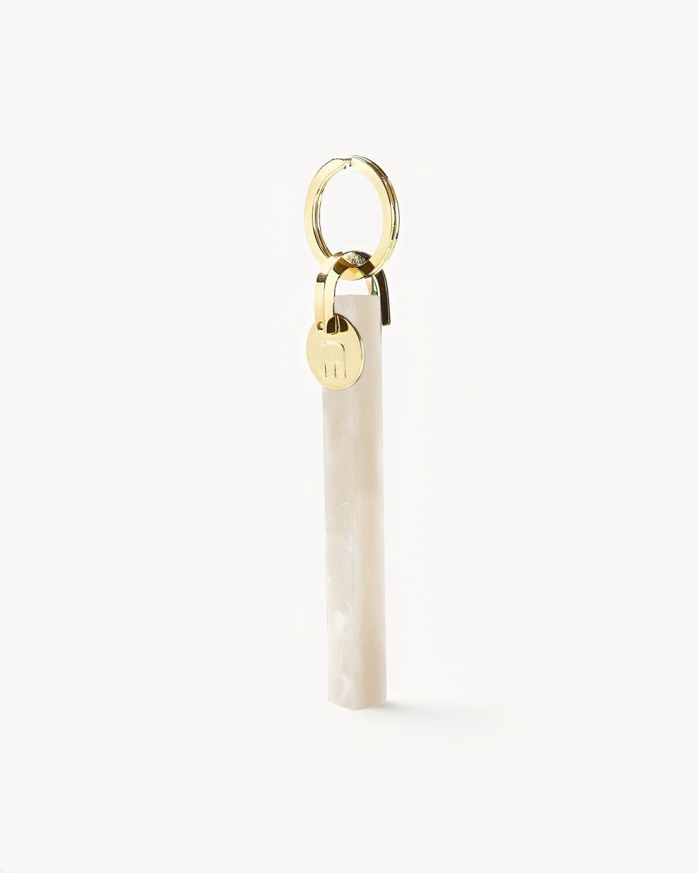 Bar Keychain in White Shell - Gold – MACHETE