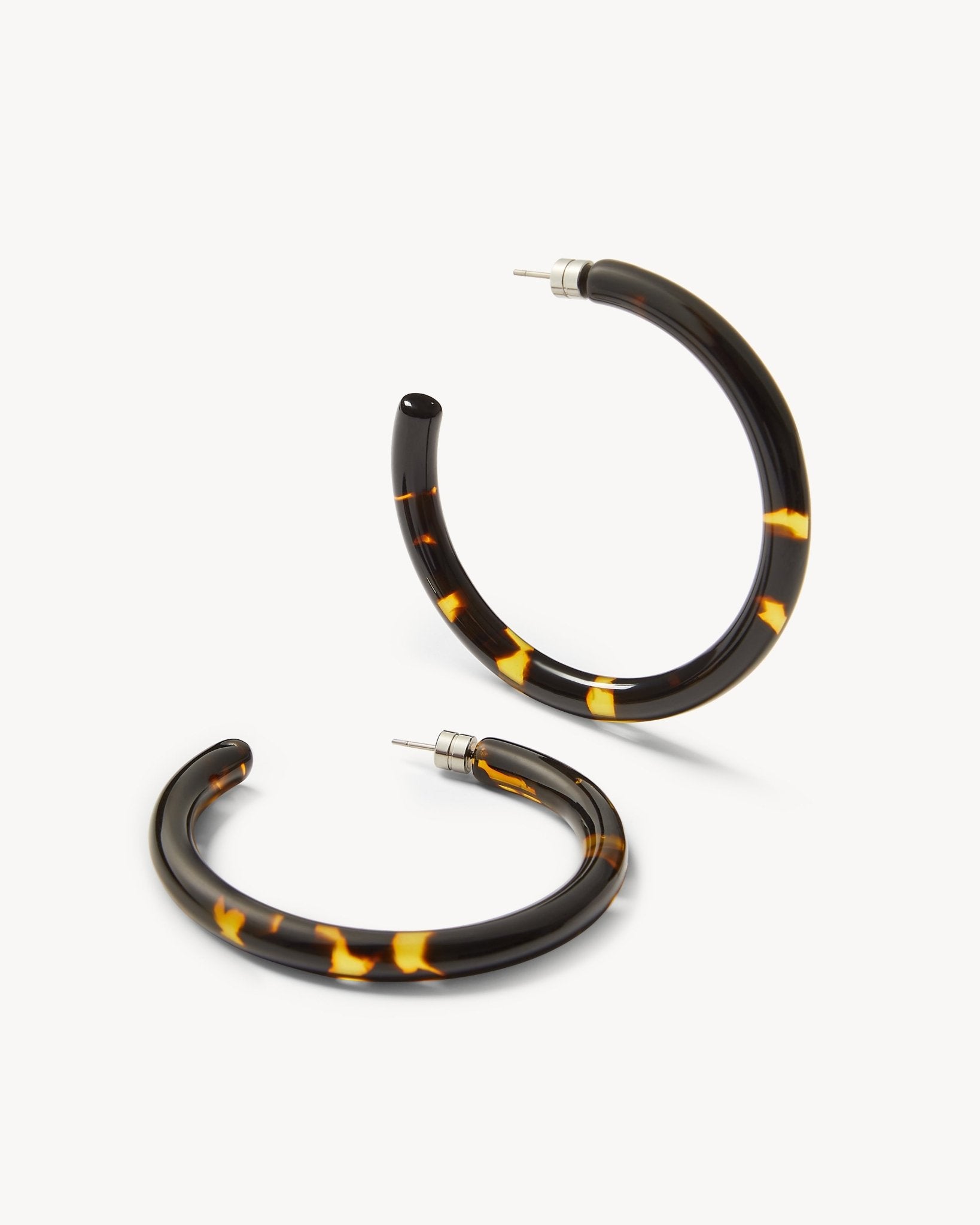 Bold Hoops in Dark Tortoise - MACHETE