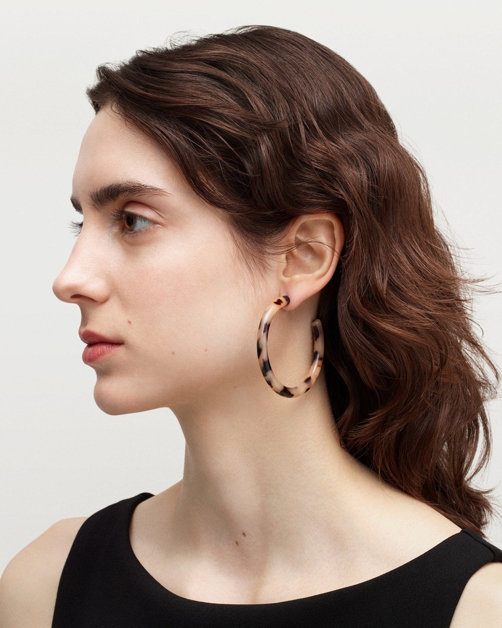 Bold Hoops in Dark Tortoise - MACHETE