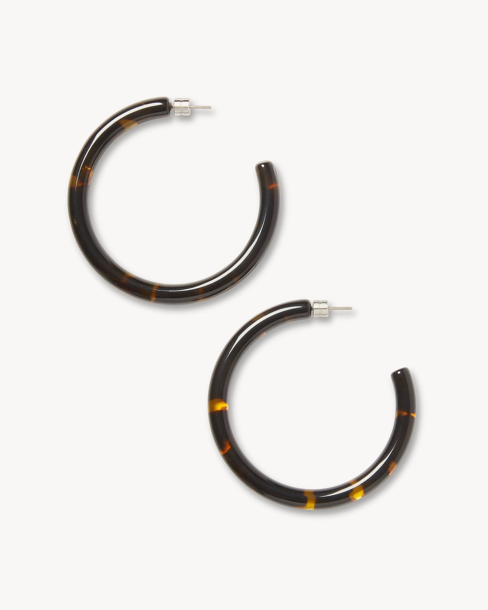 Bold Hoops in Dark Tortoise - MACHETE