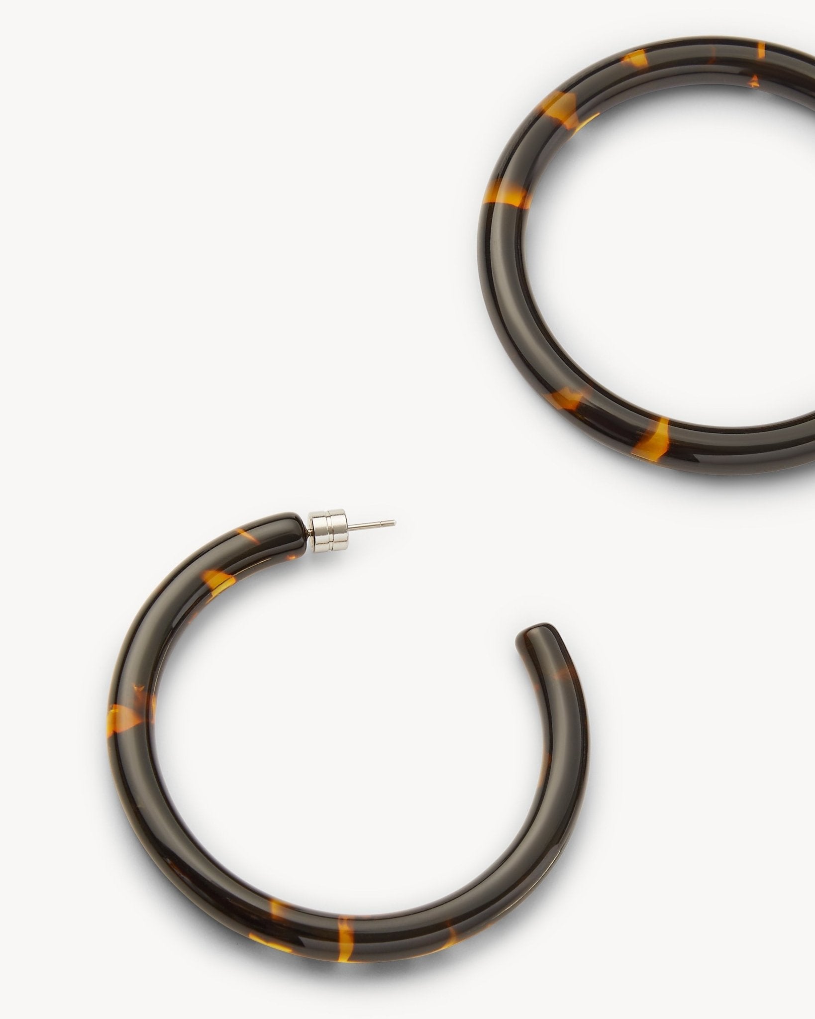 Bold Hoops in Dark Tortoise - MACHETE