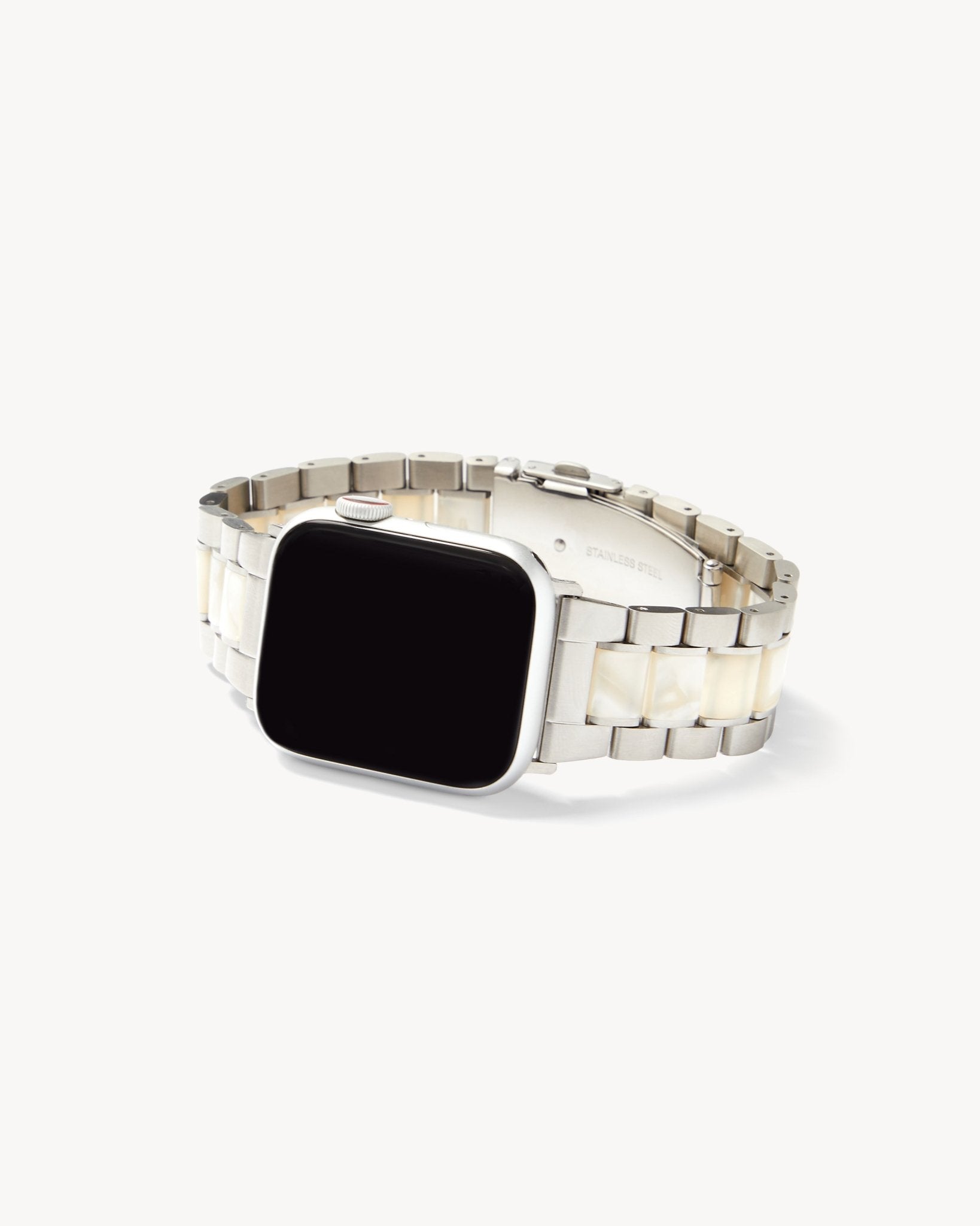 Boyfriend Apple Watch Band in White Shell | Machete Jewelry – MACHETE