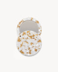 Circle Mirror in Taupe Shell