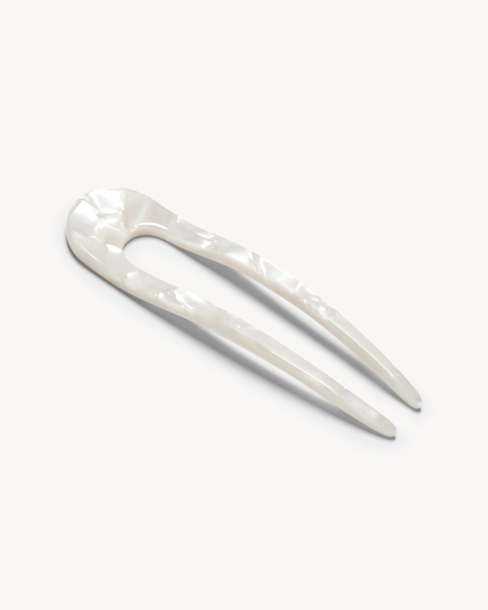 French Hair Pin in White Shell - MACHETE