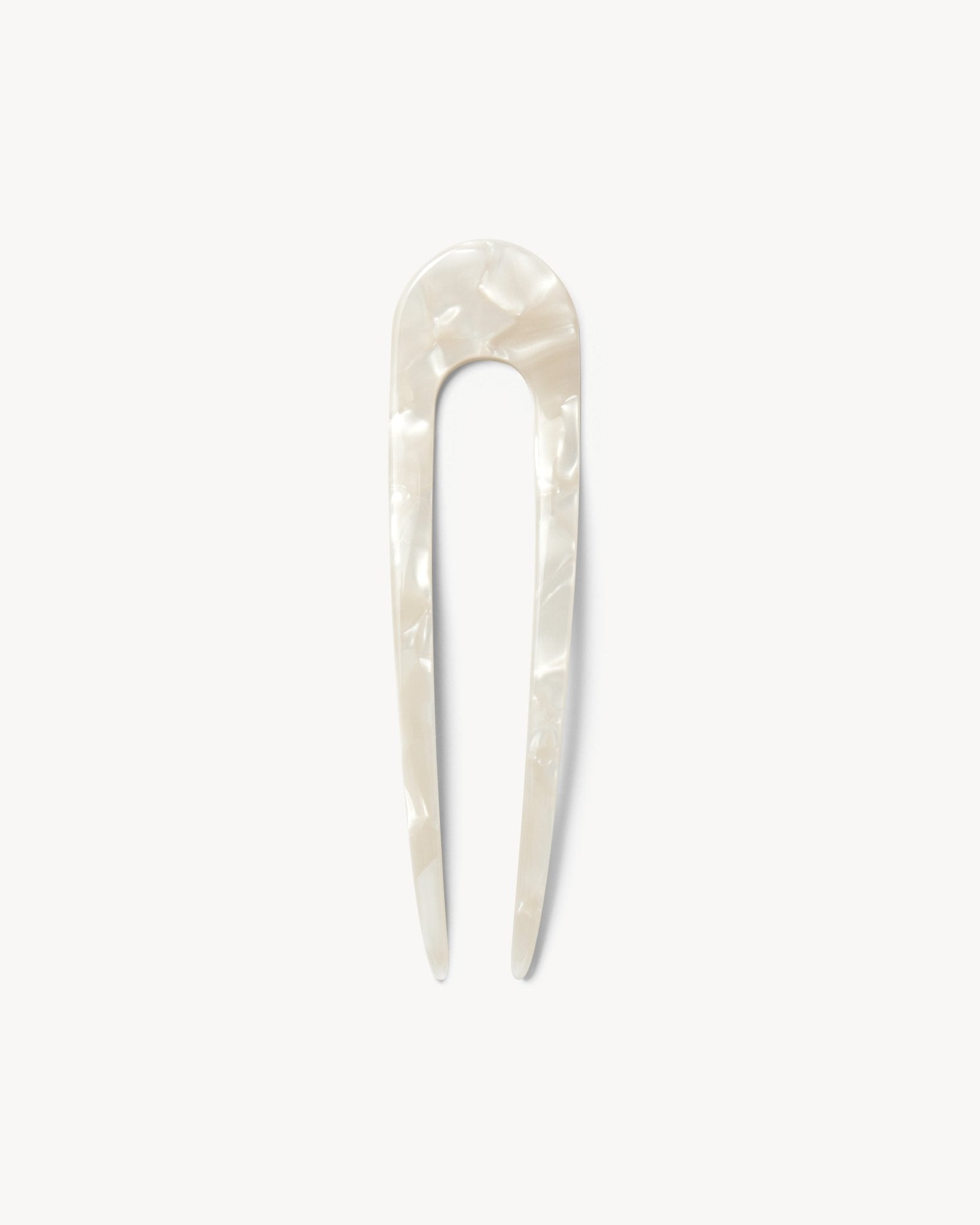 French Hair Pin in White Shell - MACHETE