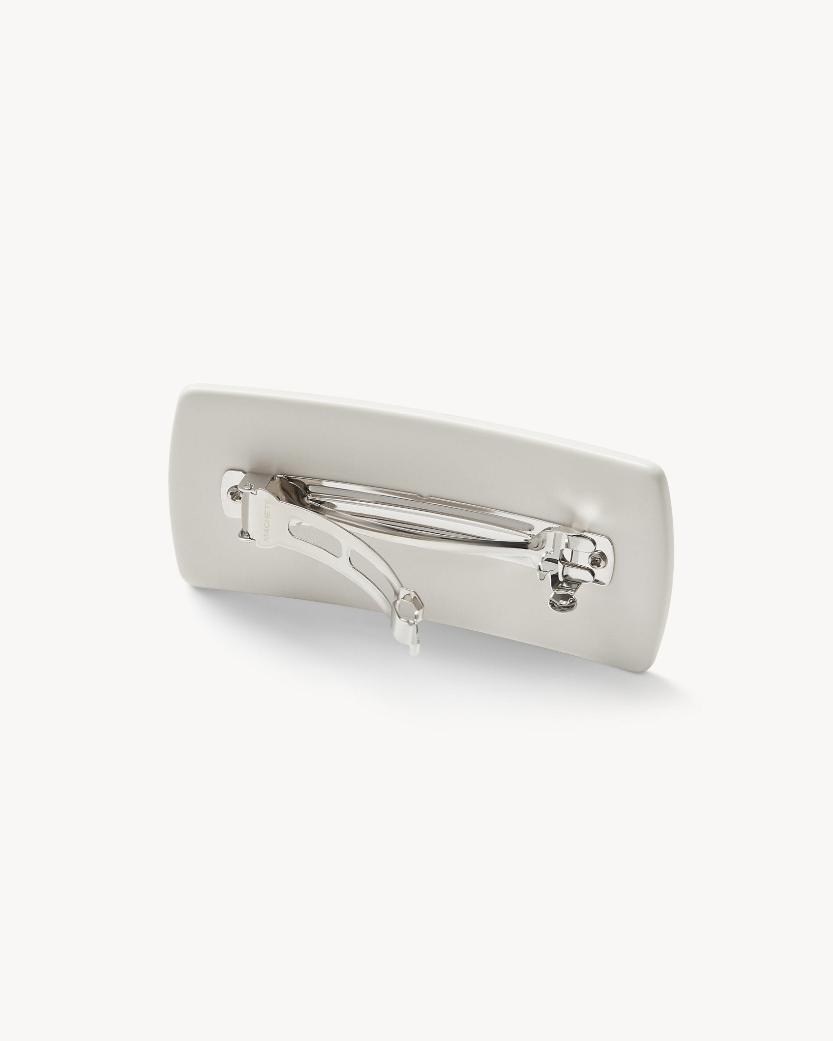 Jumbo Box Barrette in White Matte – MACHETE